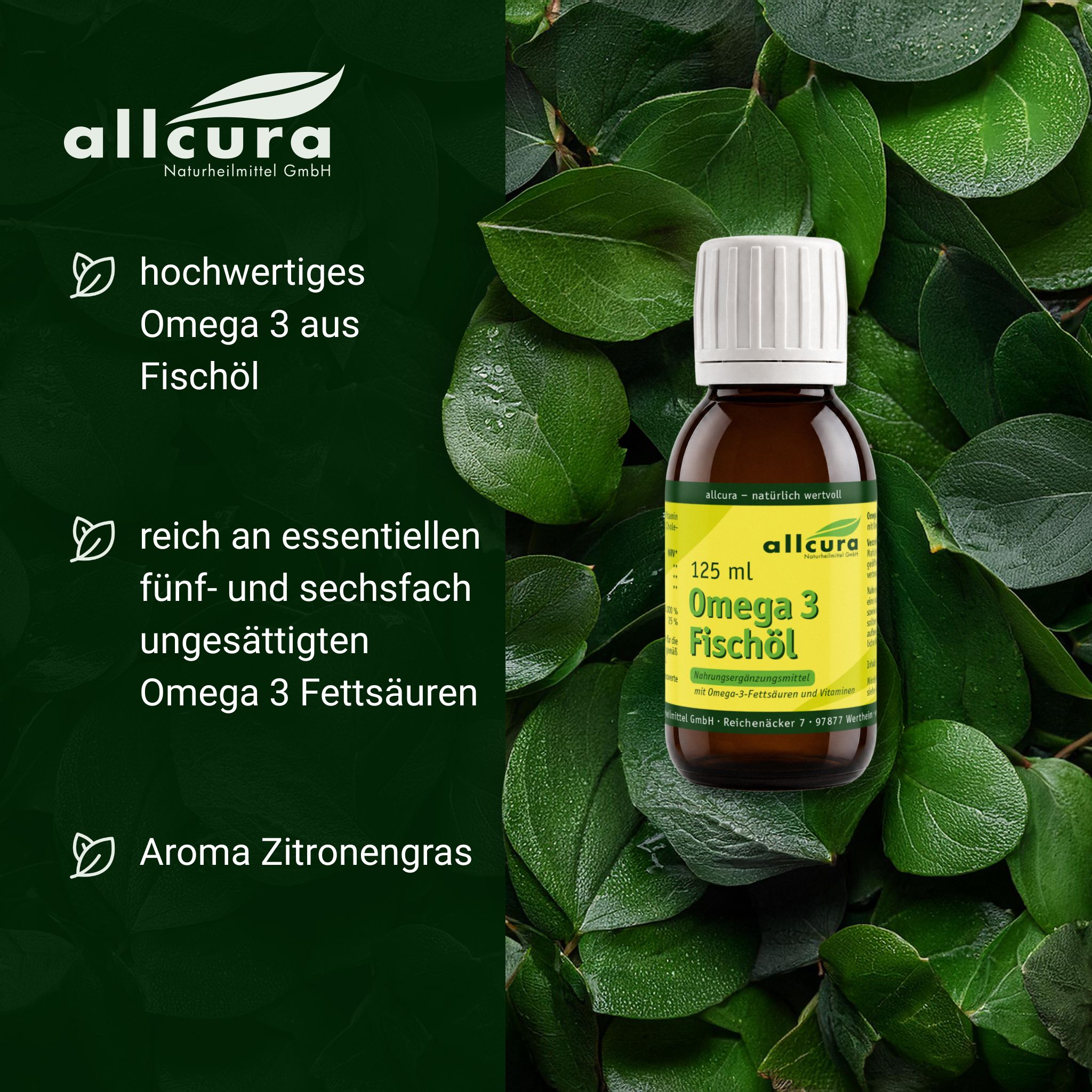 Omega 3 Fischöl 125 ml Lemon