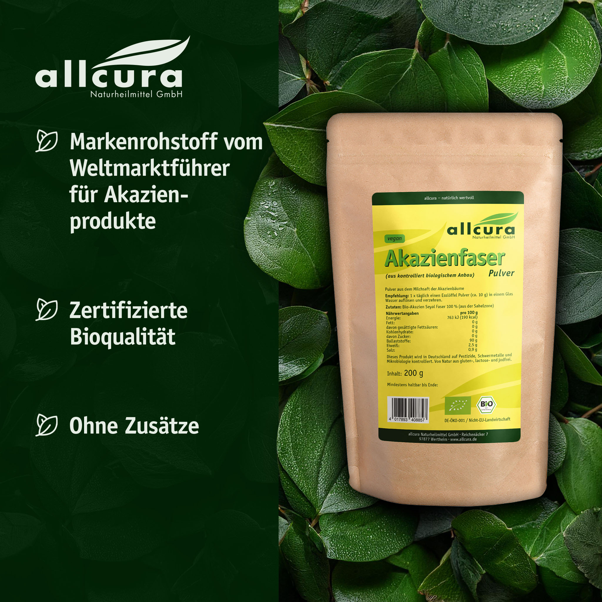 Akazienfaser Bio 200g