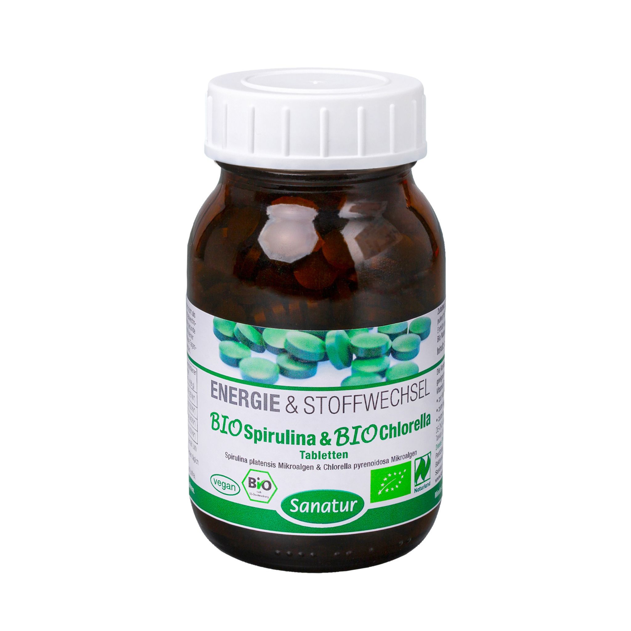 Spirulina & Chlorella Bio Tabletten 250 Stück