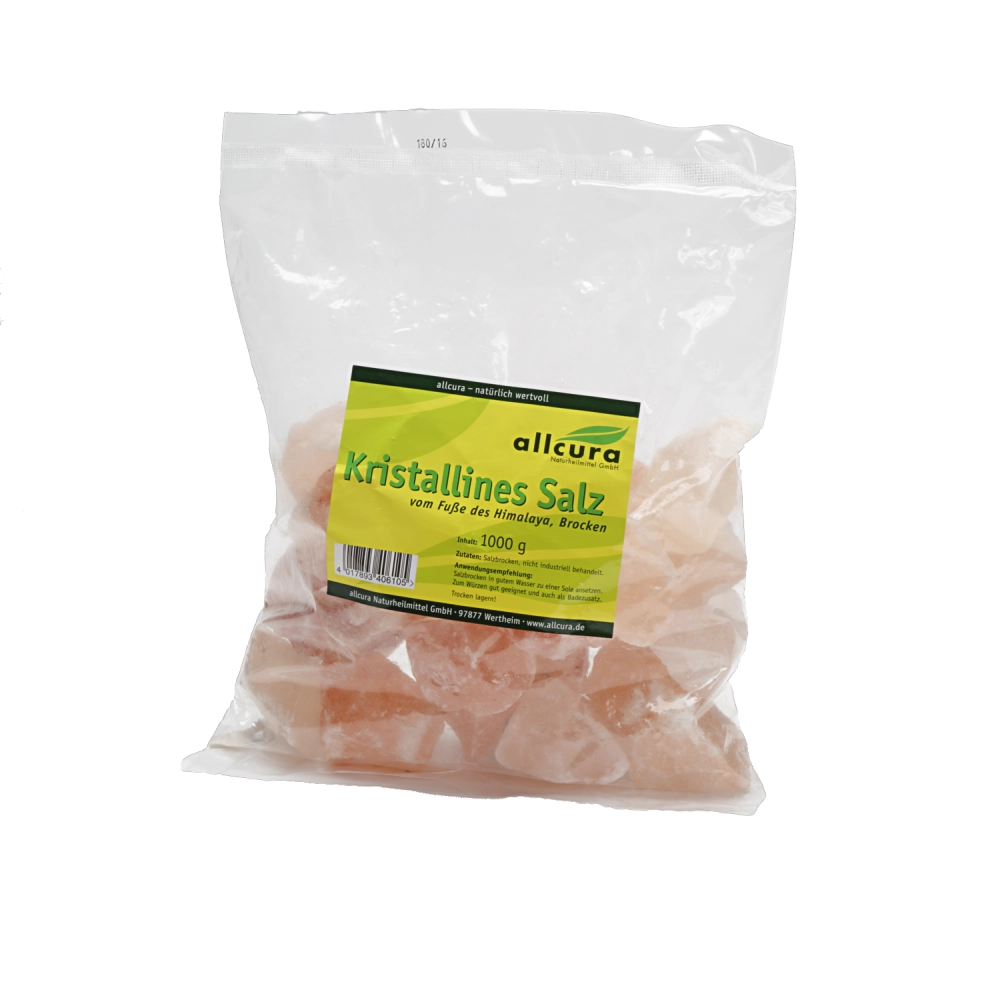 Kristallines Salz vom Fuße des Himalaya, Brocken, 1 kg