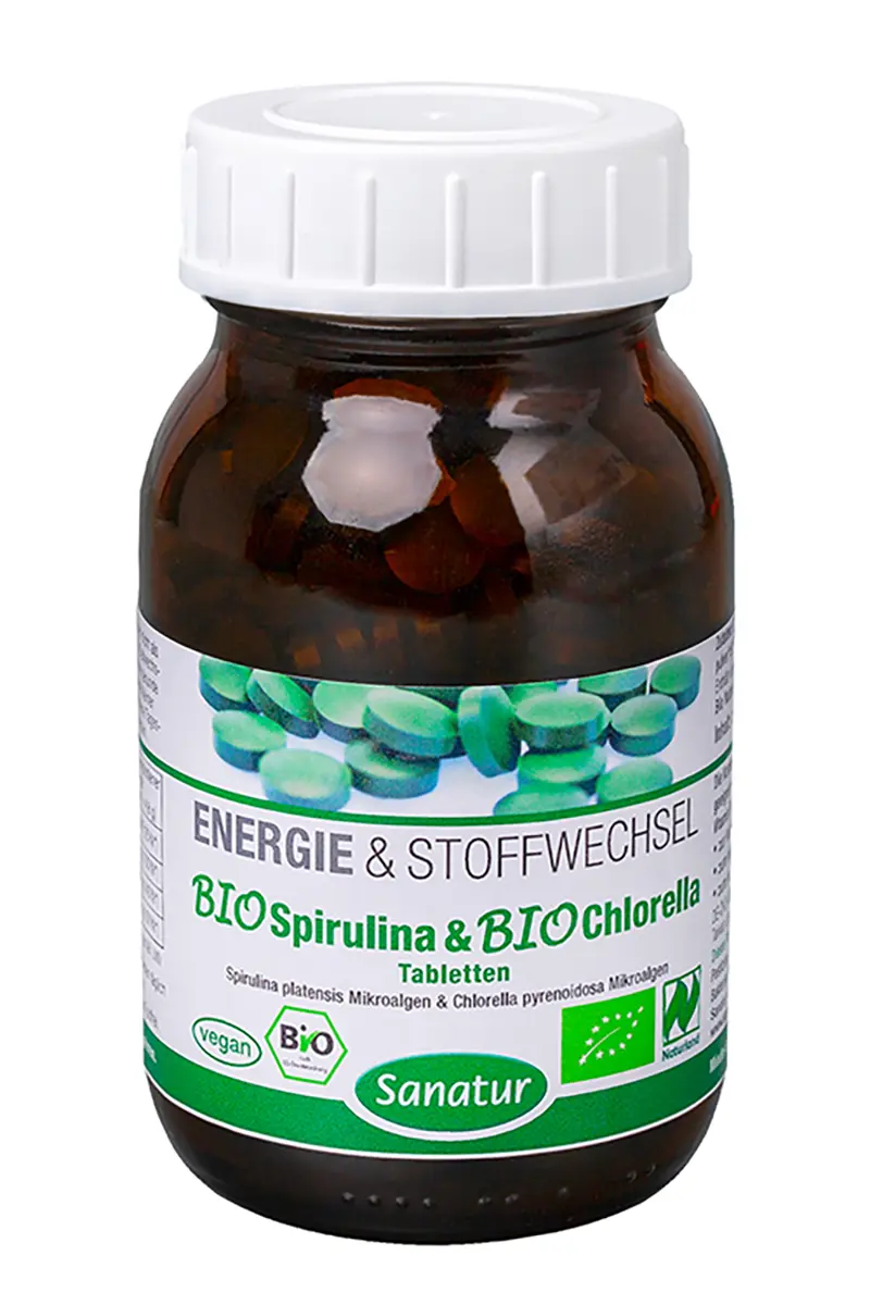 Spirulina & Chlorella Bio Tabletten 250 Stück