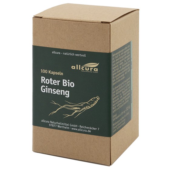 Roter Ginseng Bio Kapseln 100 Stück