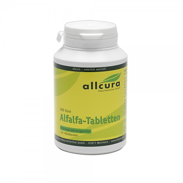 Alfalfa Tbl. ca. 260 Stk. (70 % Luzerne Plv.)