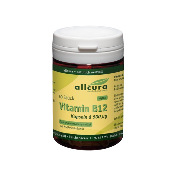 Vitamin B12 Kapseln 500µg 60 Stück