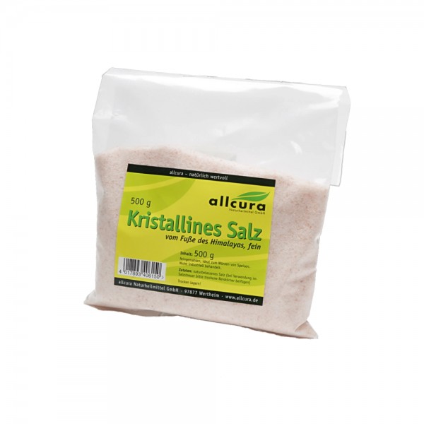 Kristallines Salz vom Fuße des Himalaya, gemahlen, 500 g