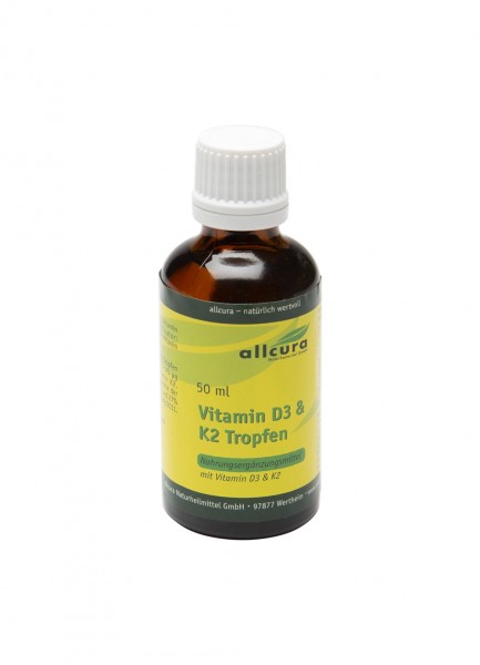 Vitamin D3+K2 Tropfen 50 ml