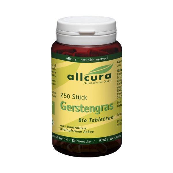 Gerstengras Tabletten BIO, 250 Stück