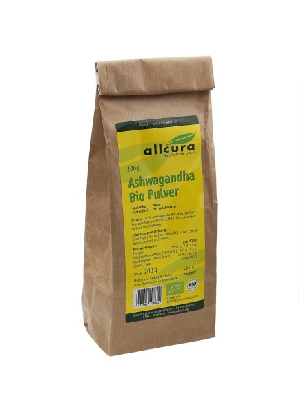 Ashwagandha Bio Pulver 200g