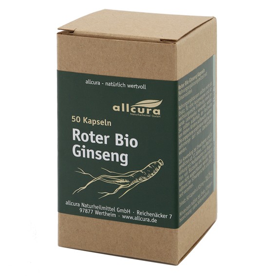 Roter Ginseng Bio Kapseln 50 Stück