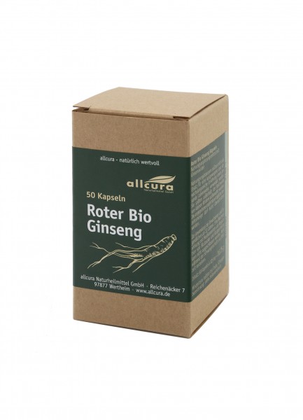 Roter Ginseng Bio Kapseln 50 Stück